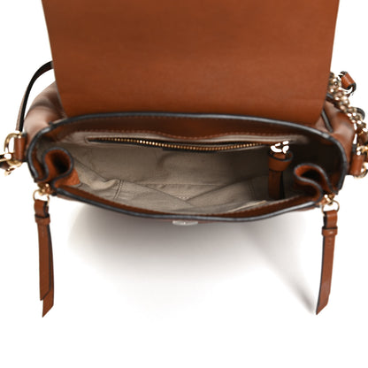 Chloe Suede Calfskin Medium Faye Backpack Tan 5 of 13