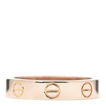 Cartier 18K Pink Gold 3.5mm LOVE Wedding Band Ring 48 4.5 3 of 4