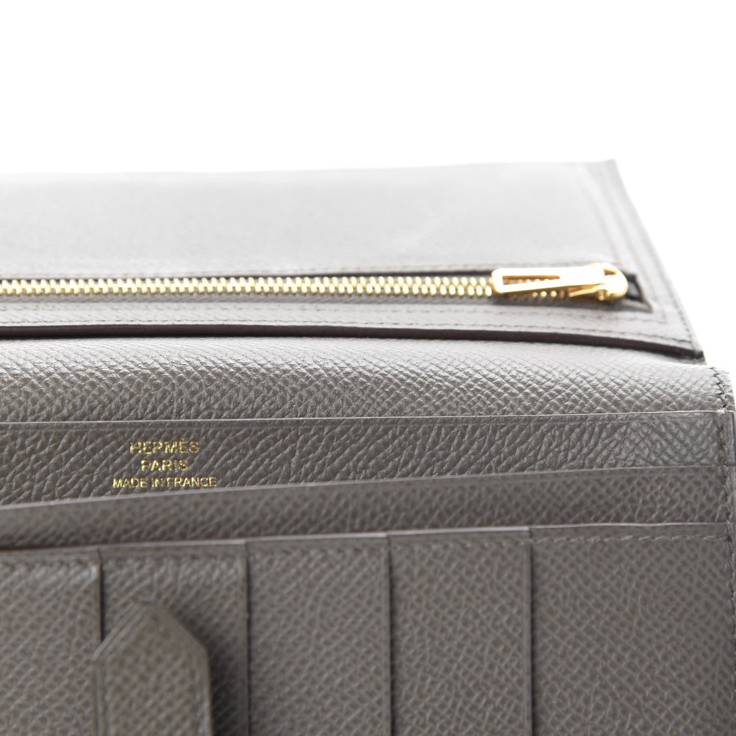 Hermes Epsom Bearn Gusset Wallet Etain 6 of 9