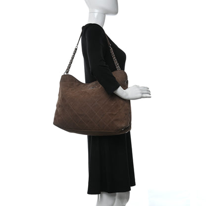 Chanel Nubuck Hobo Light Brown 3 of 13