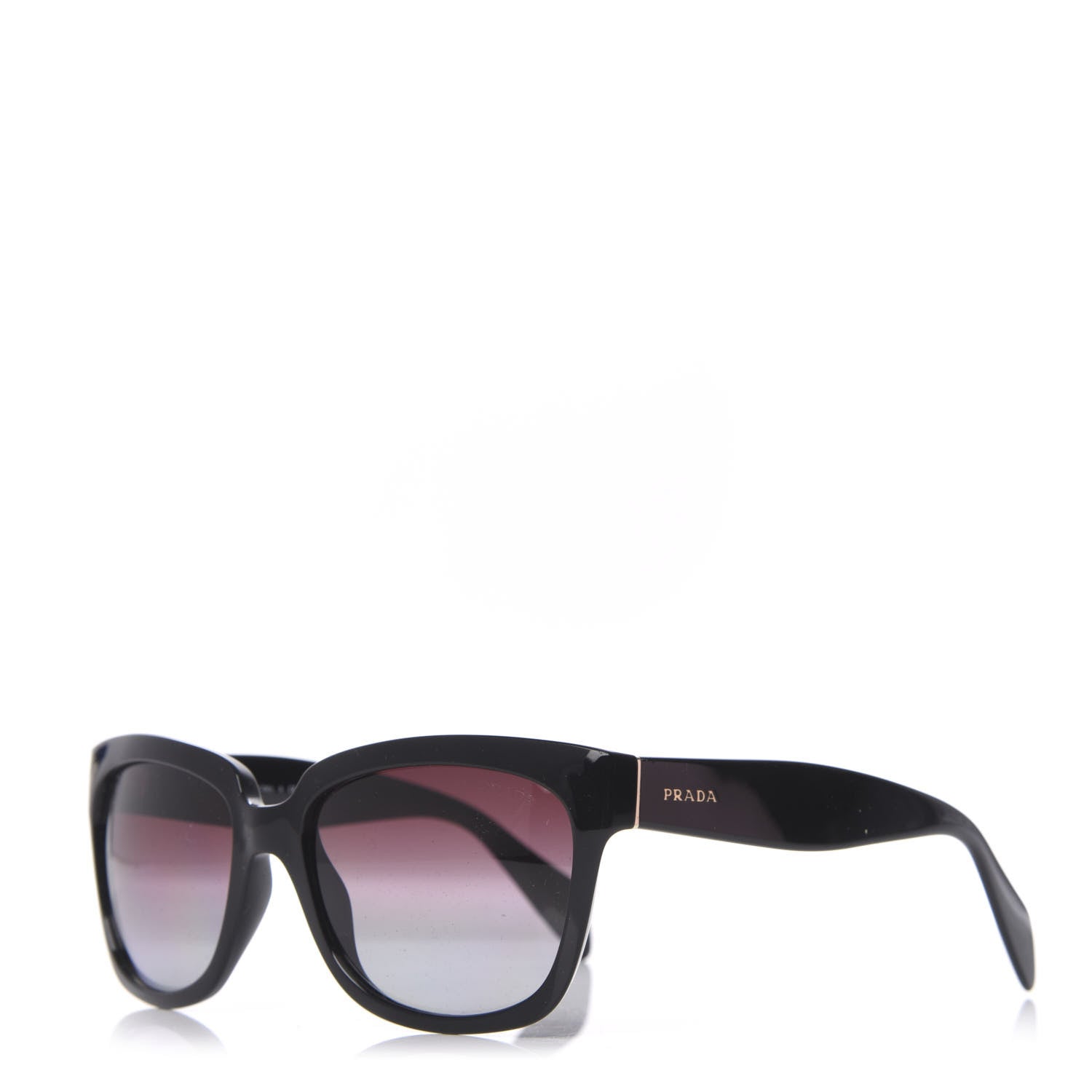 Prada Square Sunglasses SPR 07P Black 1 of 8
