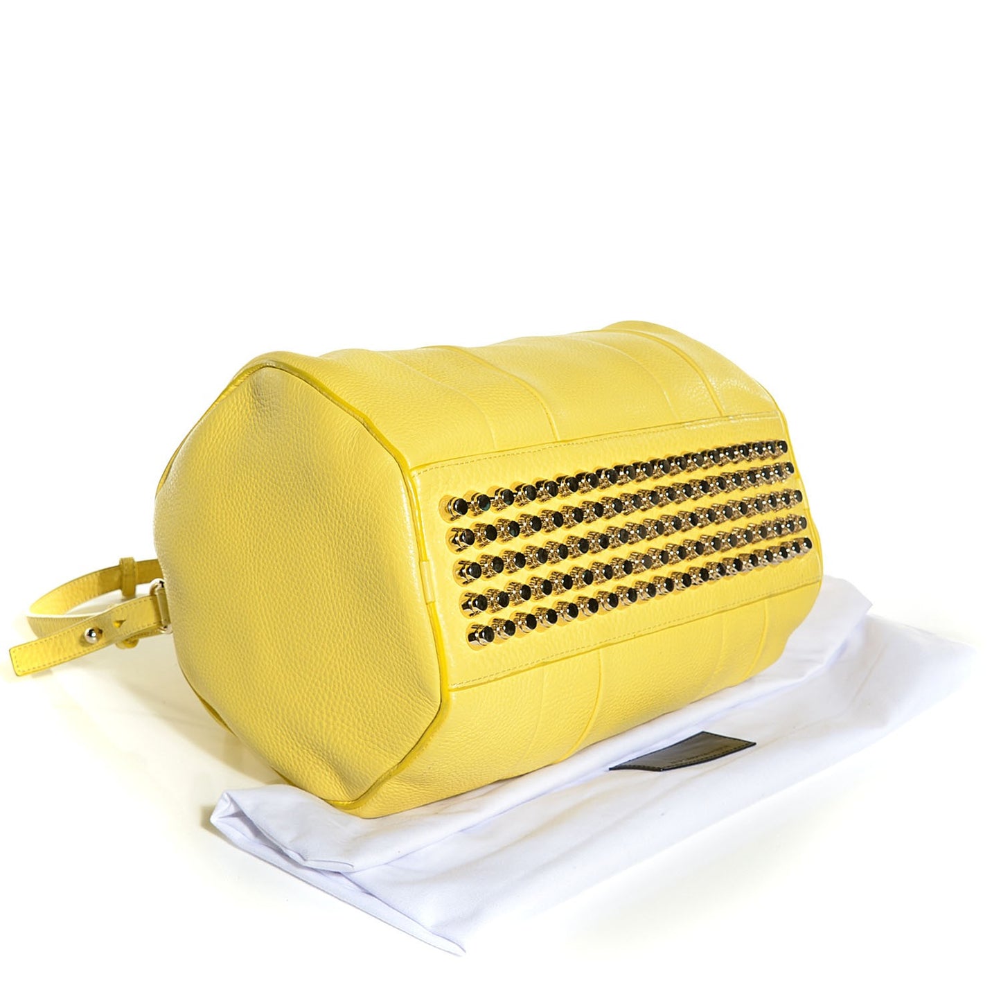 Pebbled Lambskin Rocco Yellow Light Gold Hardware