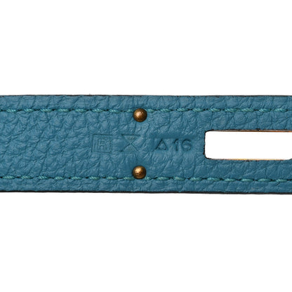 Hermes Togo Kelly Retourne 32 Turquoise 7 of 16
