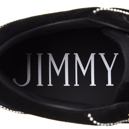 Jimmy Choo Suede Pearl Embellished Hawaii Low-Top Sneakers 36.5 Black 6 of 11