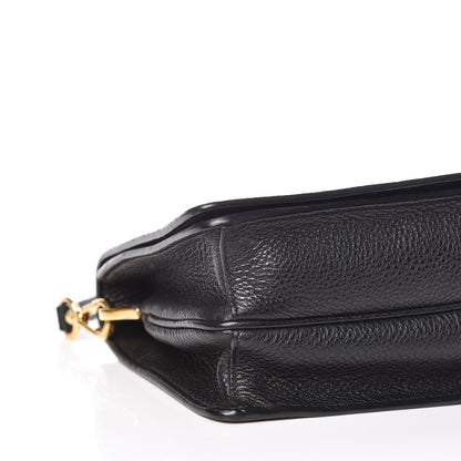 Prada Vitello Daino Flap Crossbody Black 5 of 9