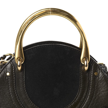 Chloe Calfskin Suede Small Pixie Bag Intense Green 12 of 12
