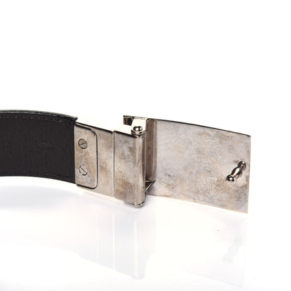 Louis Vuitton Calfskin 30mm Reversible Belt 90 36 Black Dark Brown 4 of 8
