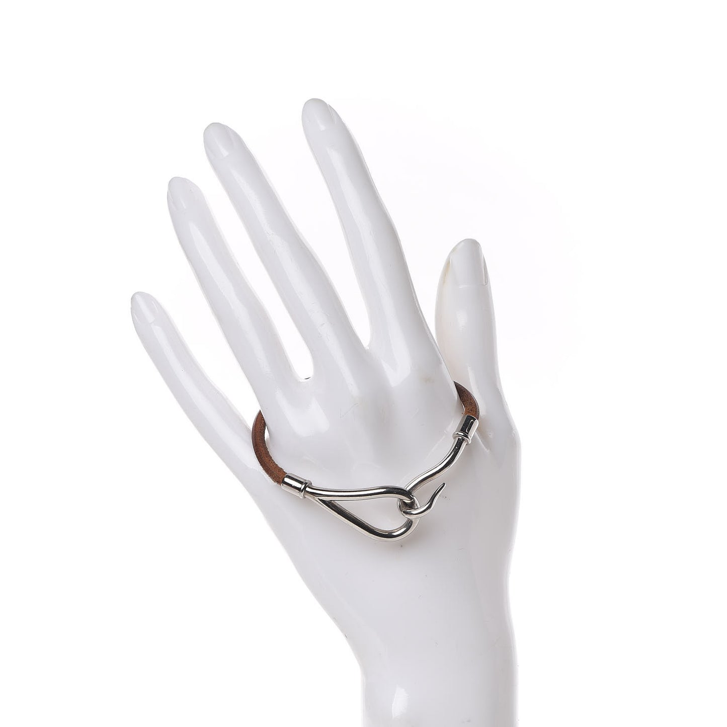 Natural Bridle Jumbo Hook Bracelet Bouton