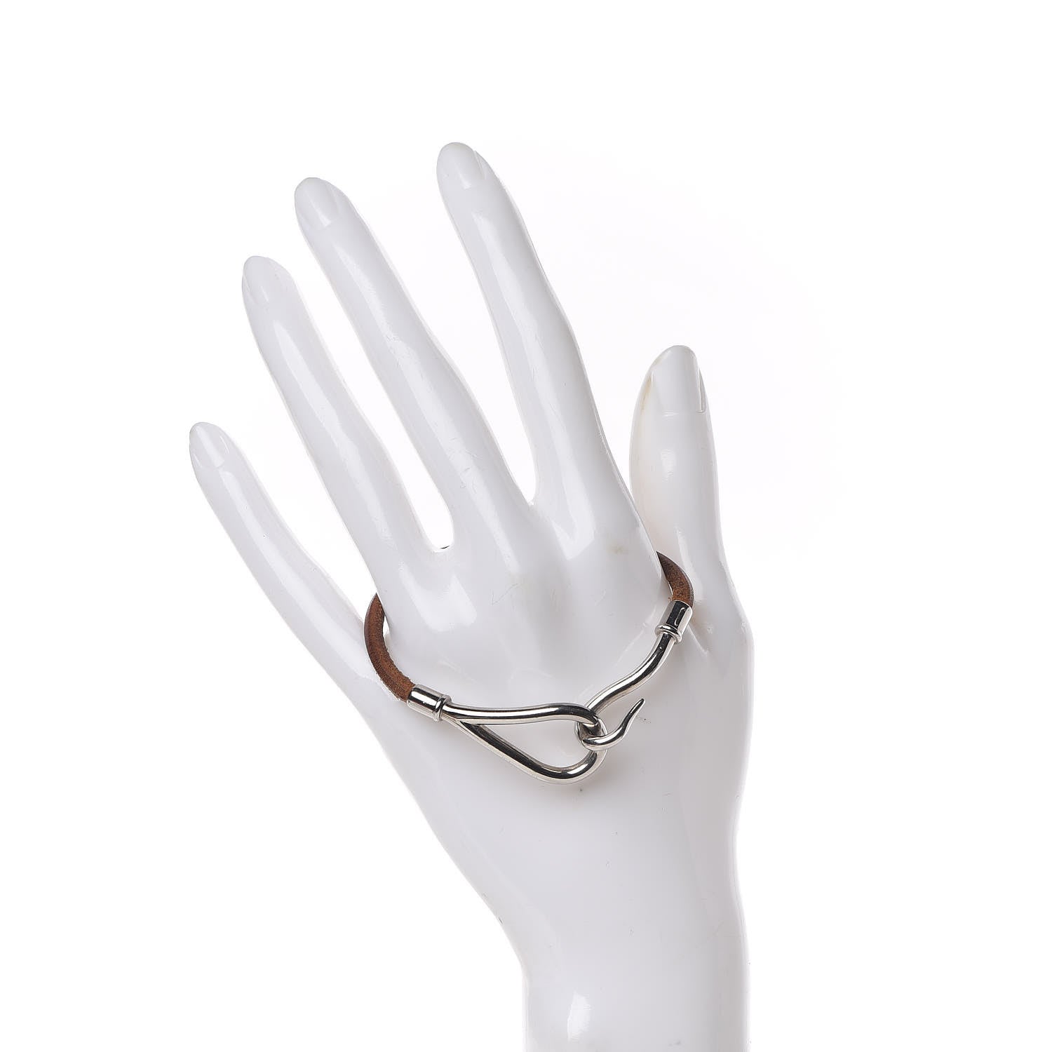 Hermes Natural Bridle Jumbo Hook Bracelet Bouton 2 of 6