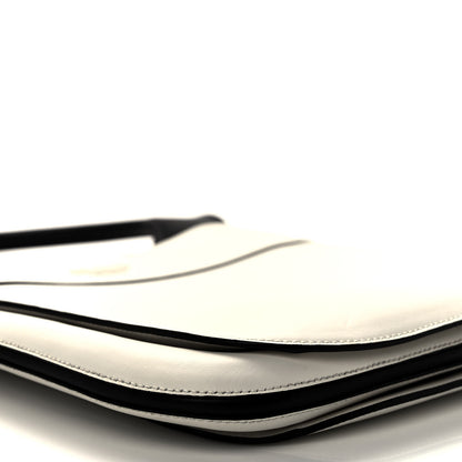 Prada City Calfskin Small Margit Bag White Black 8 of 10