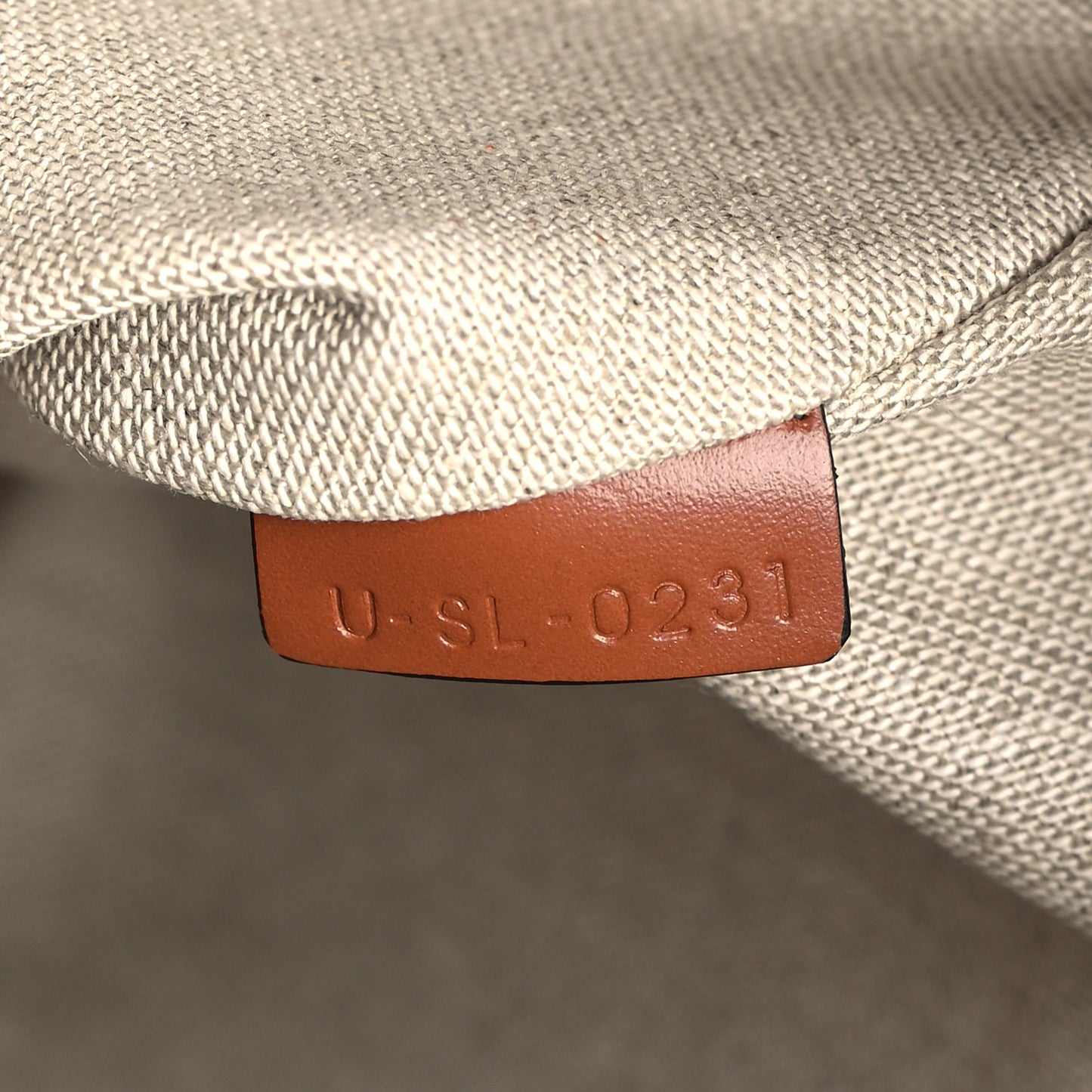 Canvas Calfskin Monaco Horizontal Cabas Tan