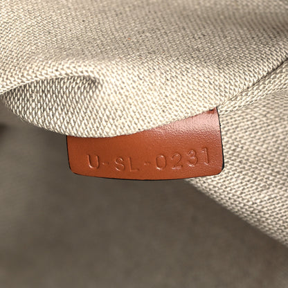 Celine Canvas Calfskin Monaco Horizontal Cabas Tan 6 of 9