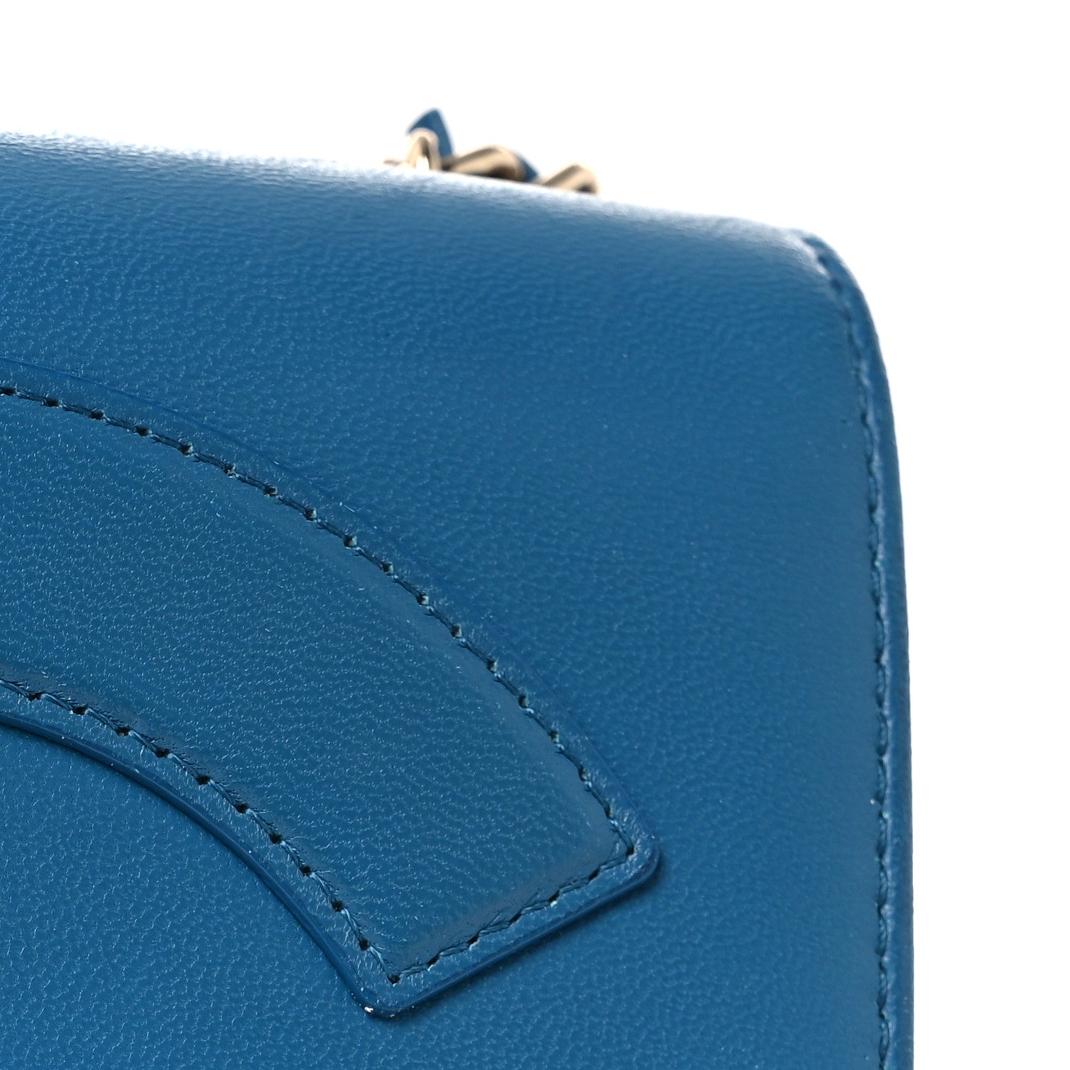 Chanel Lambskin CC Mania Flap Bag Turquoise 10 of 10