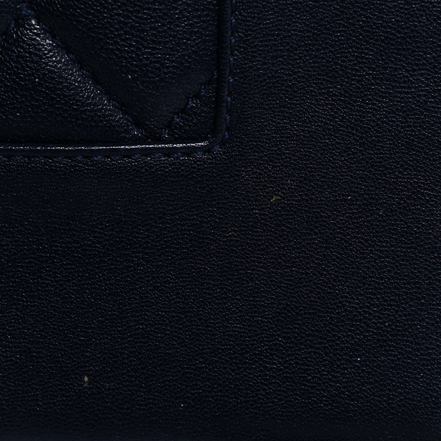 Sheepskin Quilted Vintage Mademoiselle Flap Navy