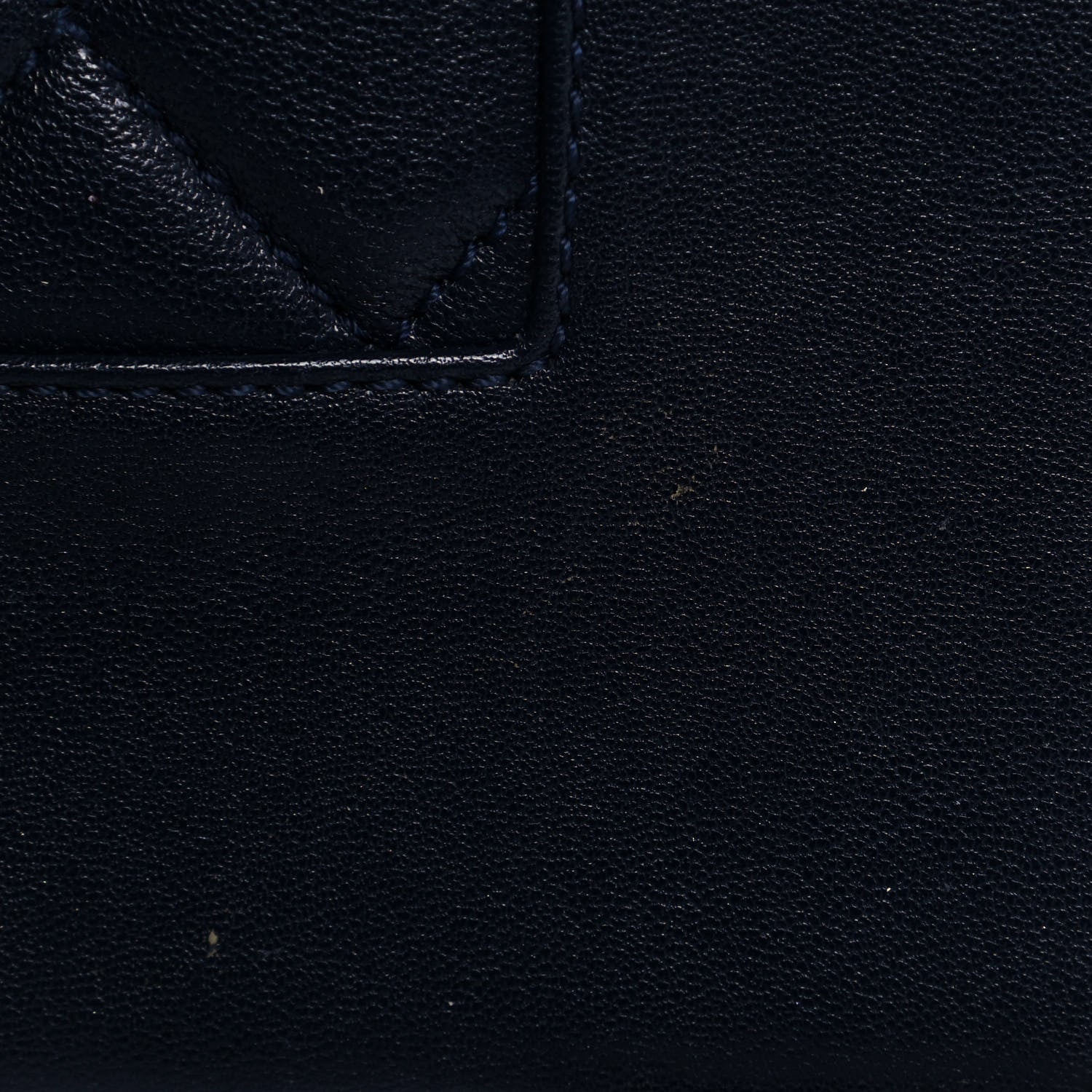 Chanel Sheepskin Quilted Vintage Mademoiselle Flap Navy 12 of 14