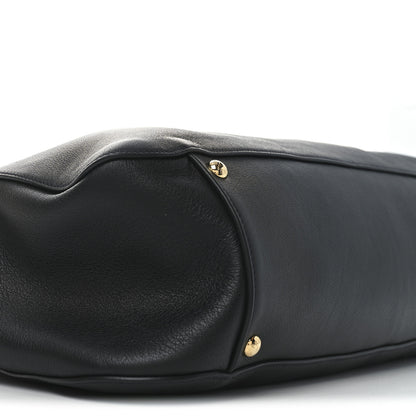 Prada Calfskin Large Top Handle Tote Black 8 of 9