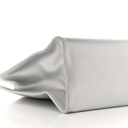 Telfar Metallic Vegan Leather Medium Shopping Bag Silver 8 of 10