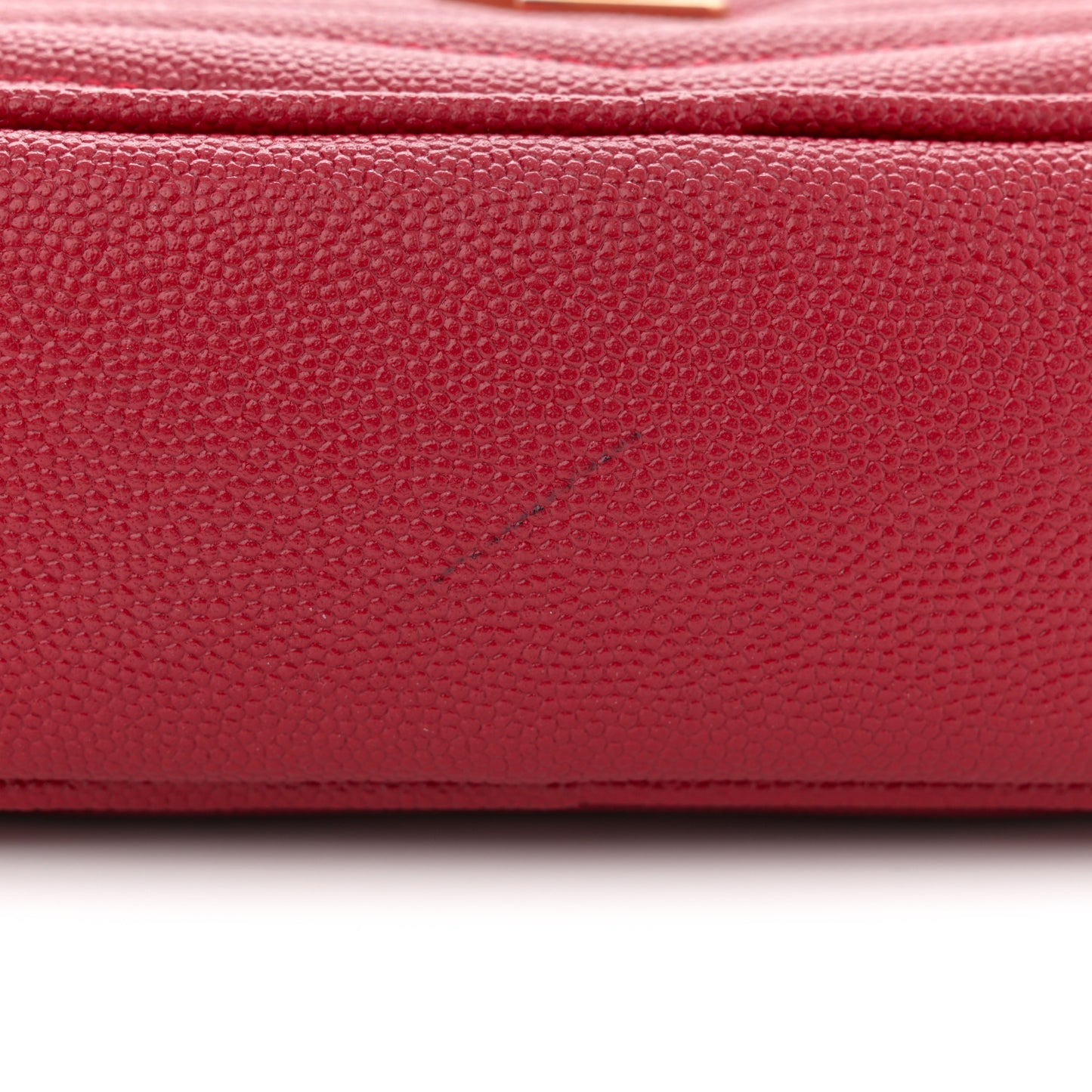 Grain De Poudre Matelasse Monogram Mini Lou Camera Bag Eros Red