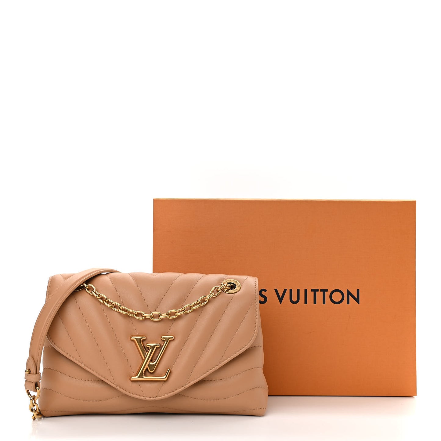 Calfskin LV New Wave Chain Bag Arizona