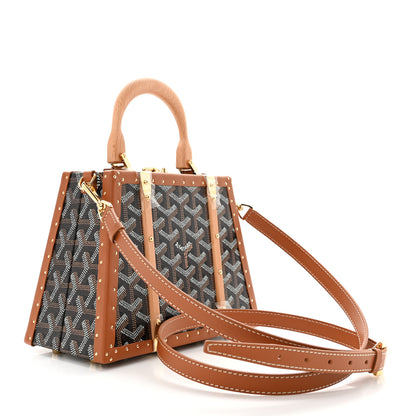 Goyard Goyardine Mini Saigon Trunk Bag Black Gold 3 of 12