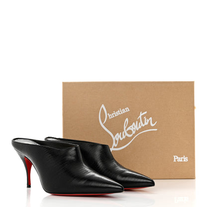 Christian Louboutin Calfskin Zarli Quart 80 Mules 38.5 Black 8 of 8