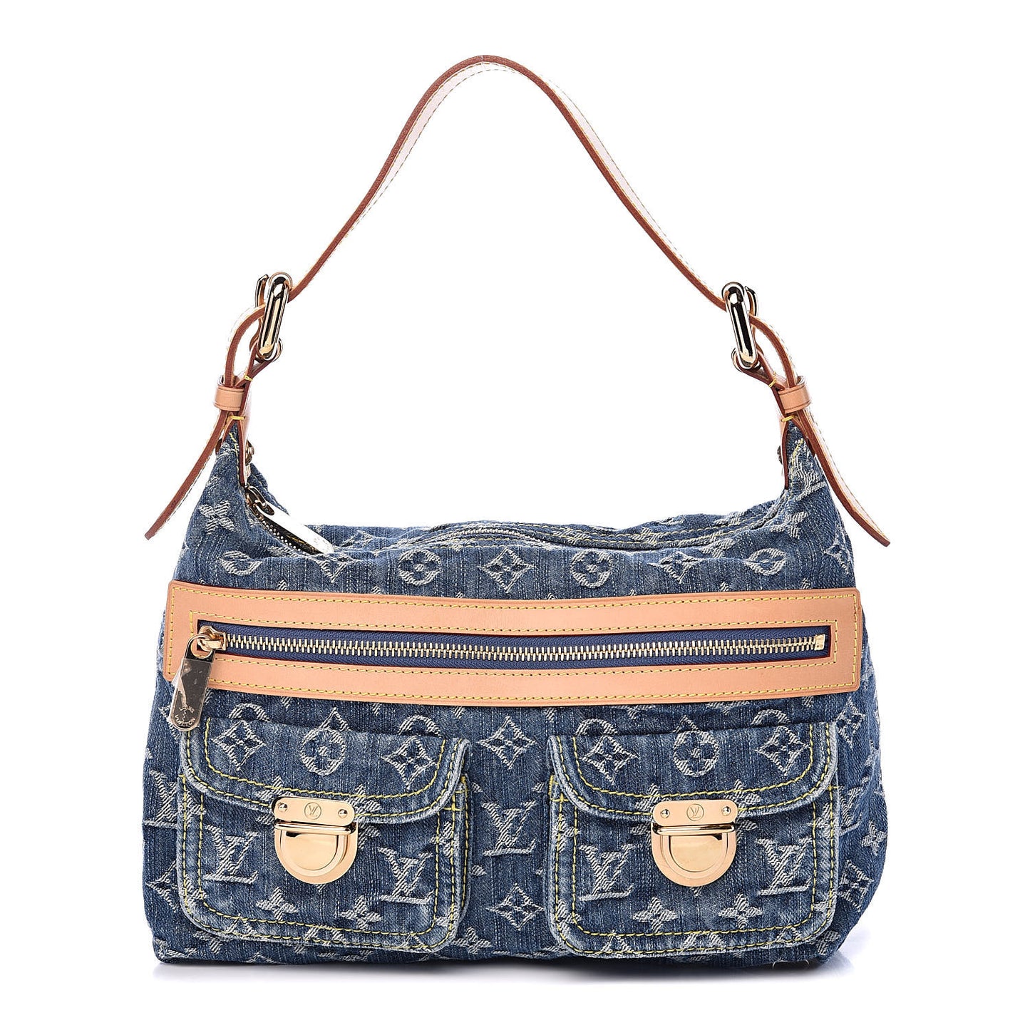 Monogram Denim Baggy PM Blue