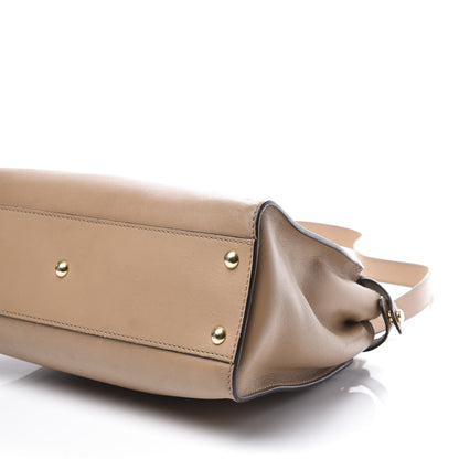 Fendi Vitello Seta Medium Peekaboo Iconic Satchel Cuoio 7 of 9