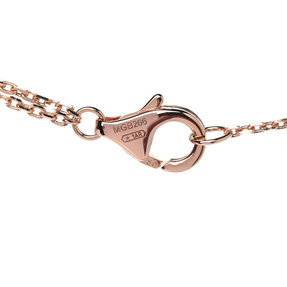 Cartier 18K Pink Yellow White Gold Trinity Double Chain Pendant Necklace 4 of 7