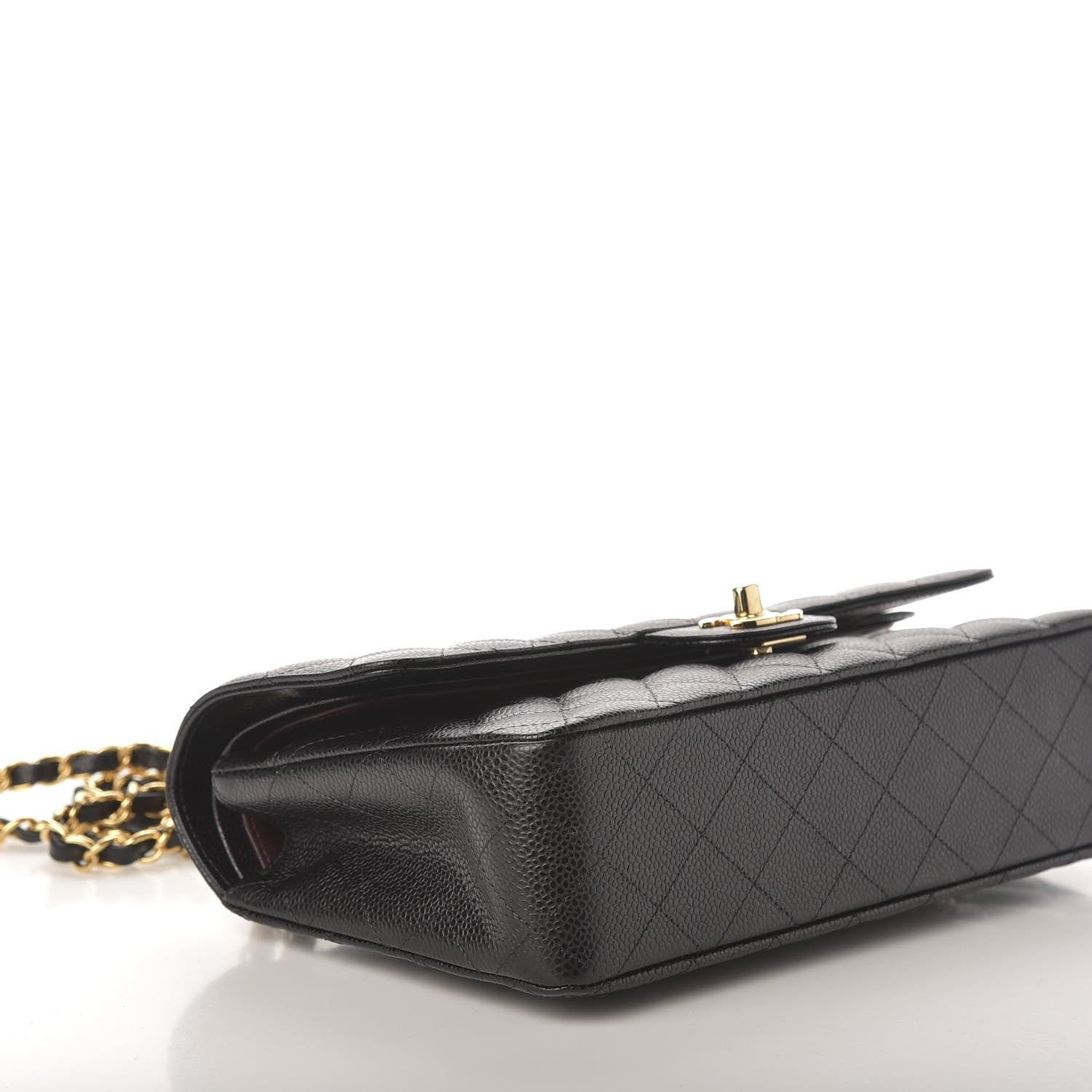Chanel Caviar Quilted Medium Double Flap Black 8 of 10