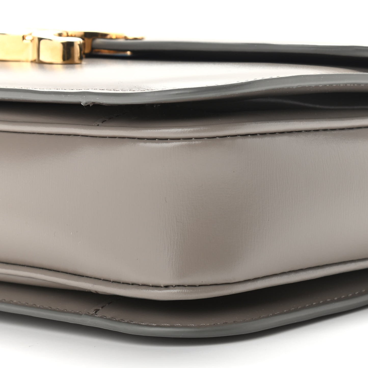 Shiny Calfskin Medium Triomphe Pebble
