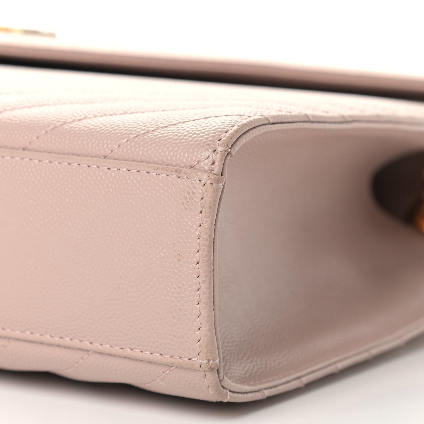 Grain De Poudre Matelasse Chevron Large Monogram Satchel Rose Antic