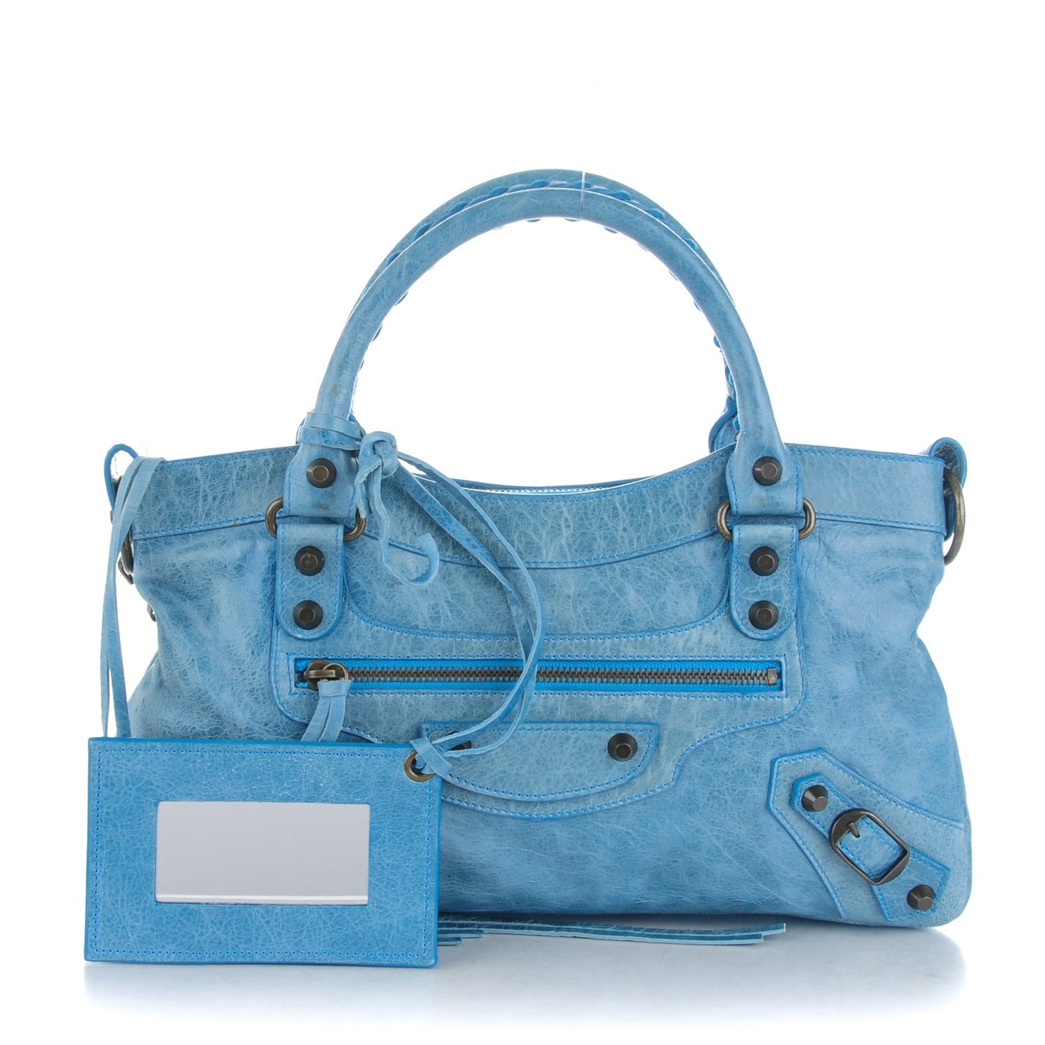 Balenciaga Agneau Classic Hardware First Turquoise 1 of 9