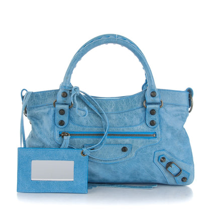 Balenciaga Agneau Classic Hardware First Turquoise 1 of 9