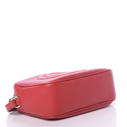 Gucci Pebbled Calfskin Small Soho Disco Bag Vibrant Red 4 of 10