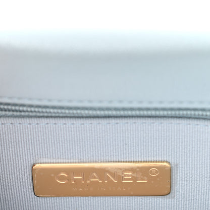 Chanel Lambskin Quilted Medium Chanel 19 Flap Light Blue 6 of 11