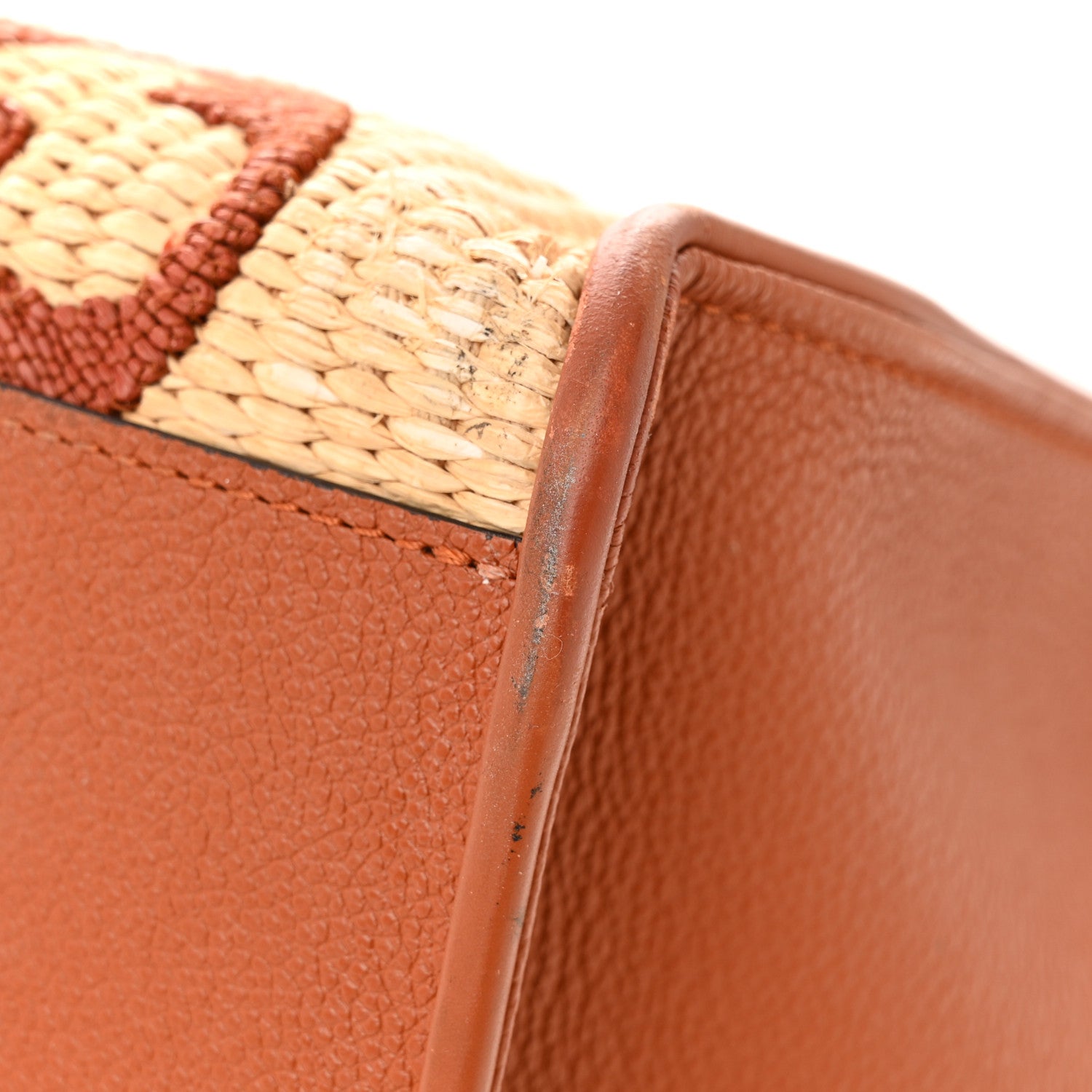 Louis Vuitton Raffia Calfskin Monogram Giant Onthego GM Tan 12 of 12