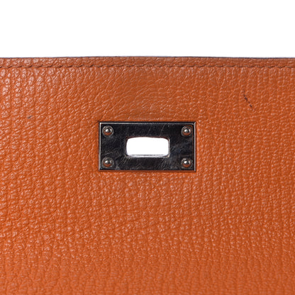 Hermes Chevre Mysore Kelly Longue Wallet Orange 13 of 23