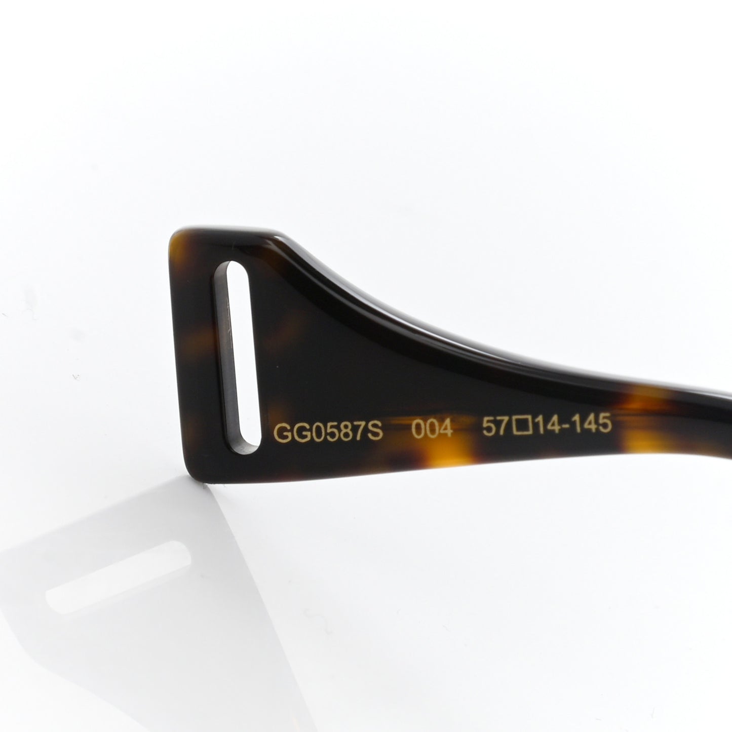 Web Aviator Sunglasses GG0587S Gold Tortoise