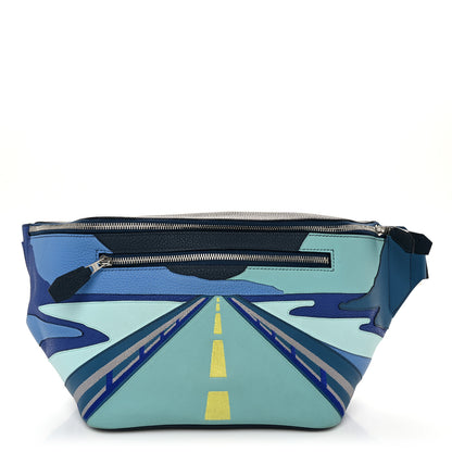 Hermes Togo Swift Endless Road Cityslide Belt Bag Bleu de Prusse 1 of 10