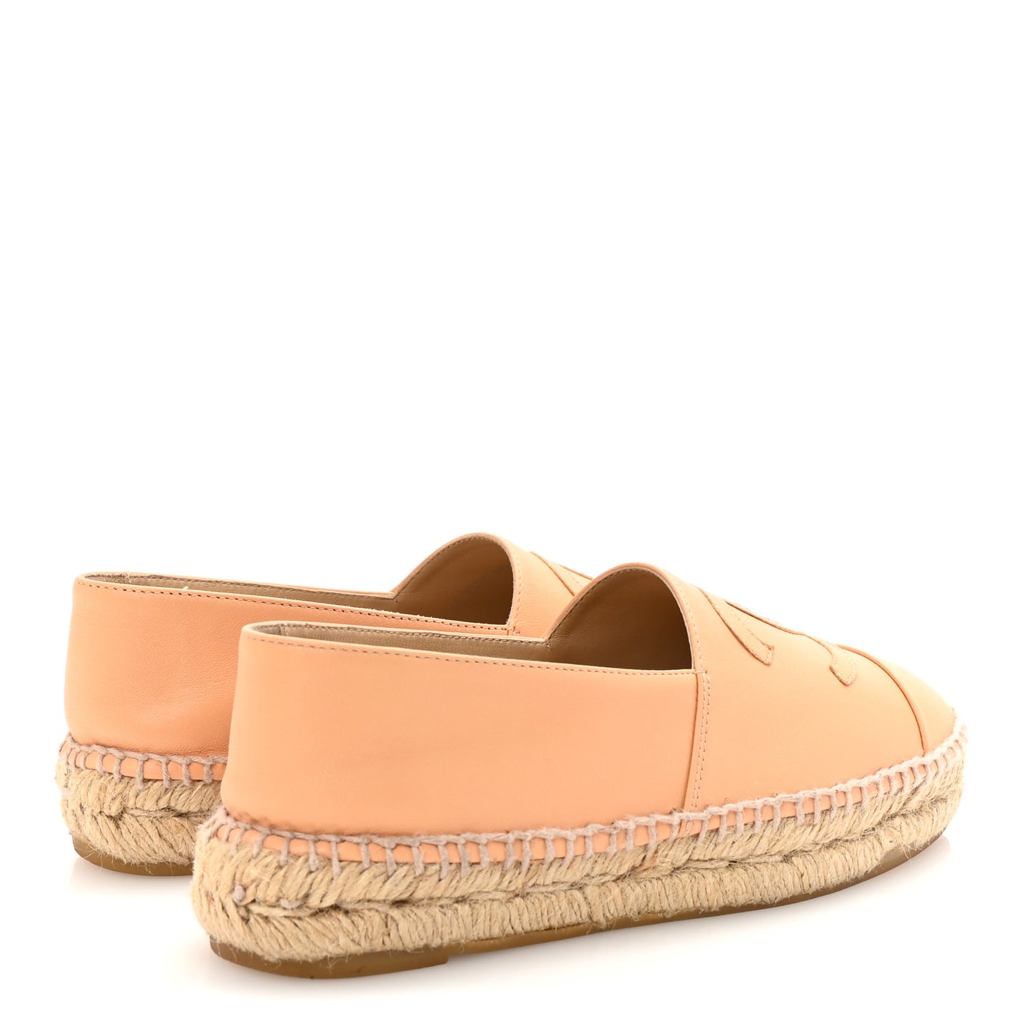 Lambskin CC Espadrilles 36 Nude