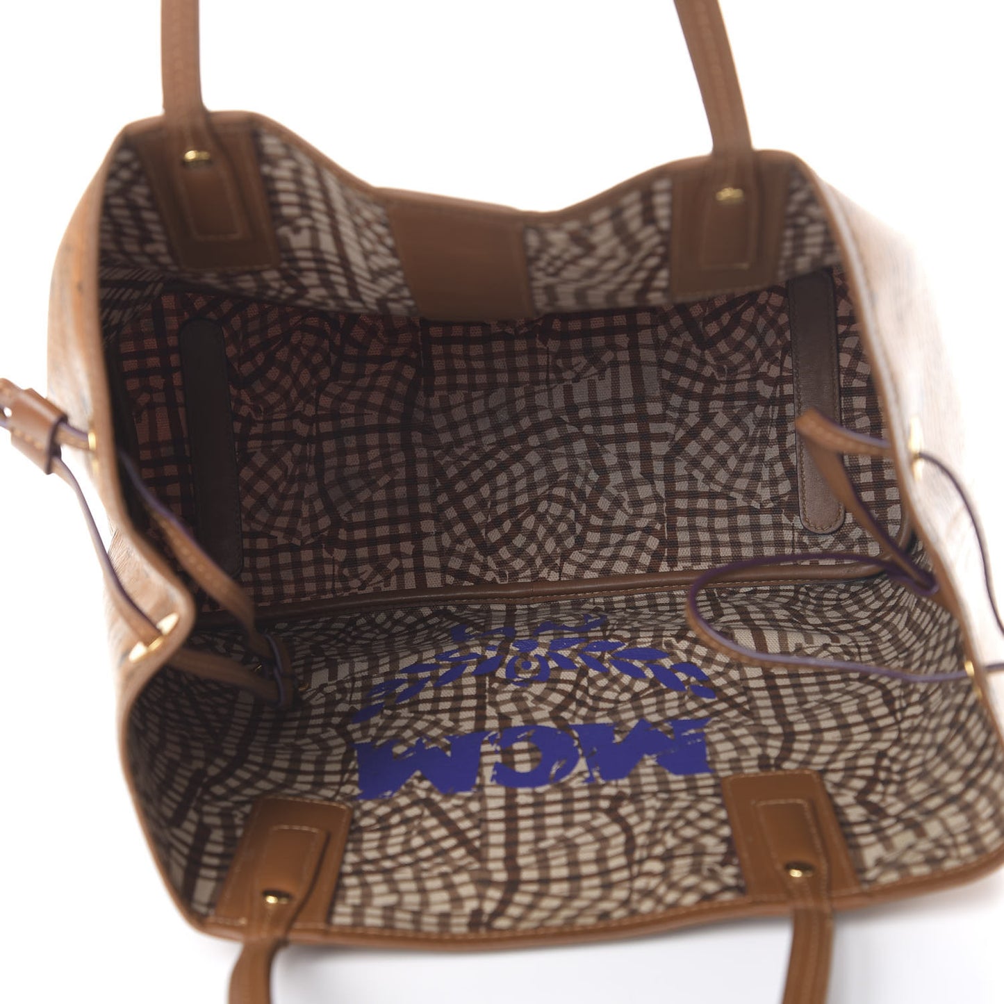 Visetos Medium Liz Reversible Shopper Tote Cognac