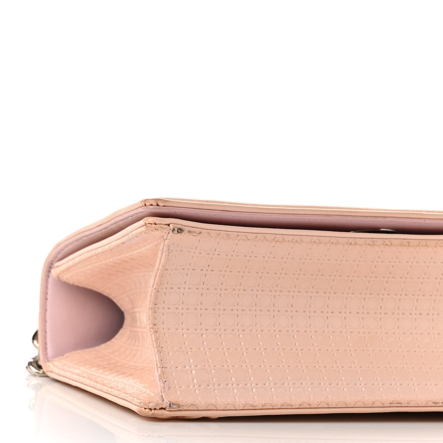 Patent Micro-Cannage Small Diorama Flap Bag Rose