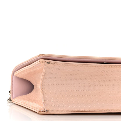 Christian Dior Patent Micro-Cannage Small Diorama Flap Bag Rose 8 of 9