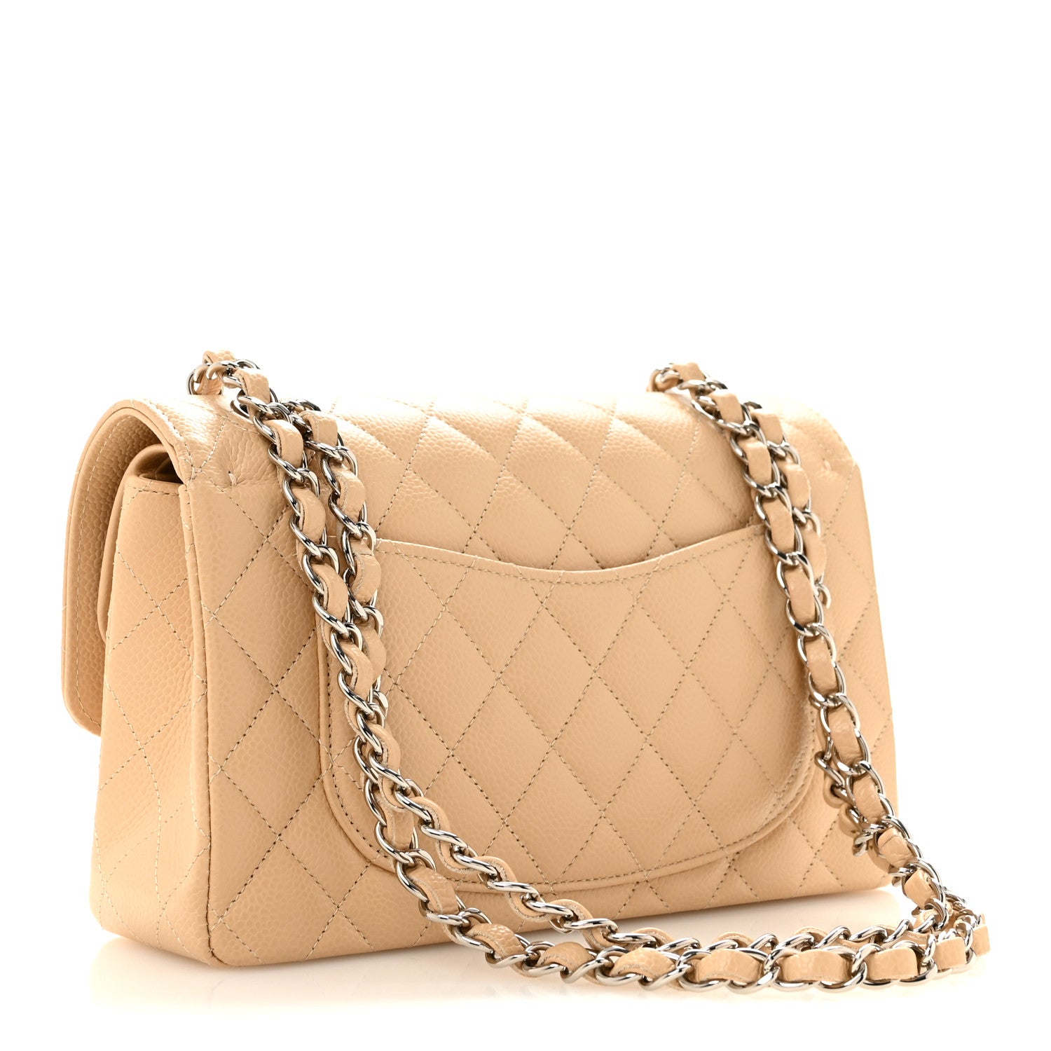 Chanel Caviar Quilted Small Double Flap Beige 3 of 10