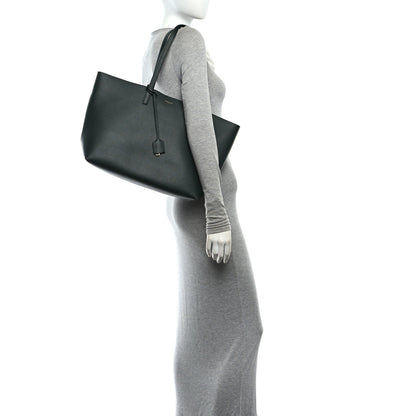 Saint Laurent Calfskin Large Shopping Tote Dark Green 2 of 11