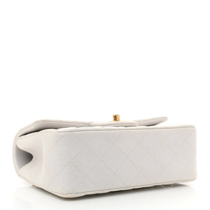 Chanel Iridescent Lambskin Quilted Mini Top Handle Rectangular Flap White 4 of 12