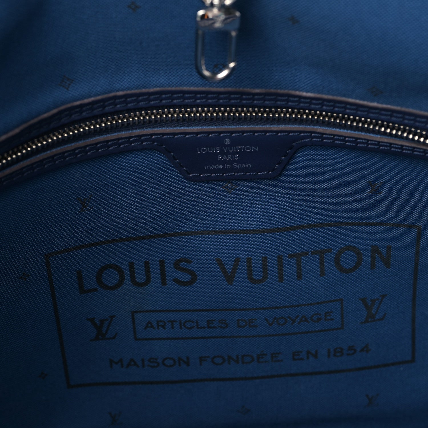 Louis Vuitton Monogram Escale Neverfull MM Blue 6 of 8