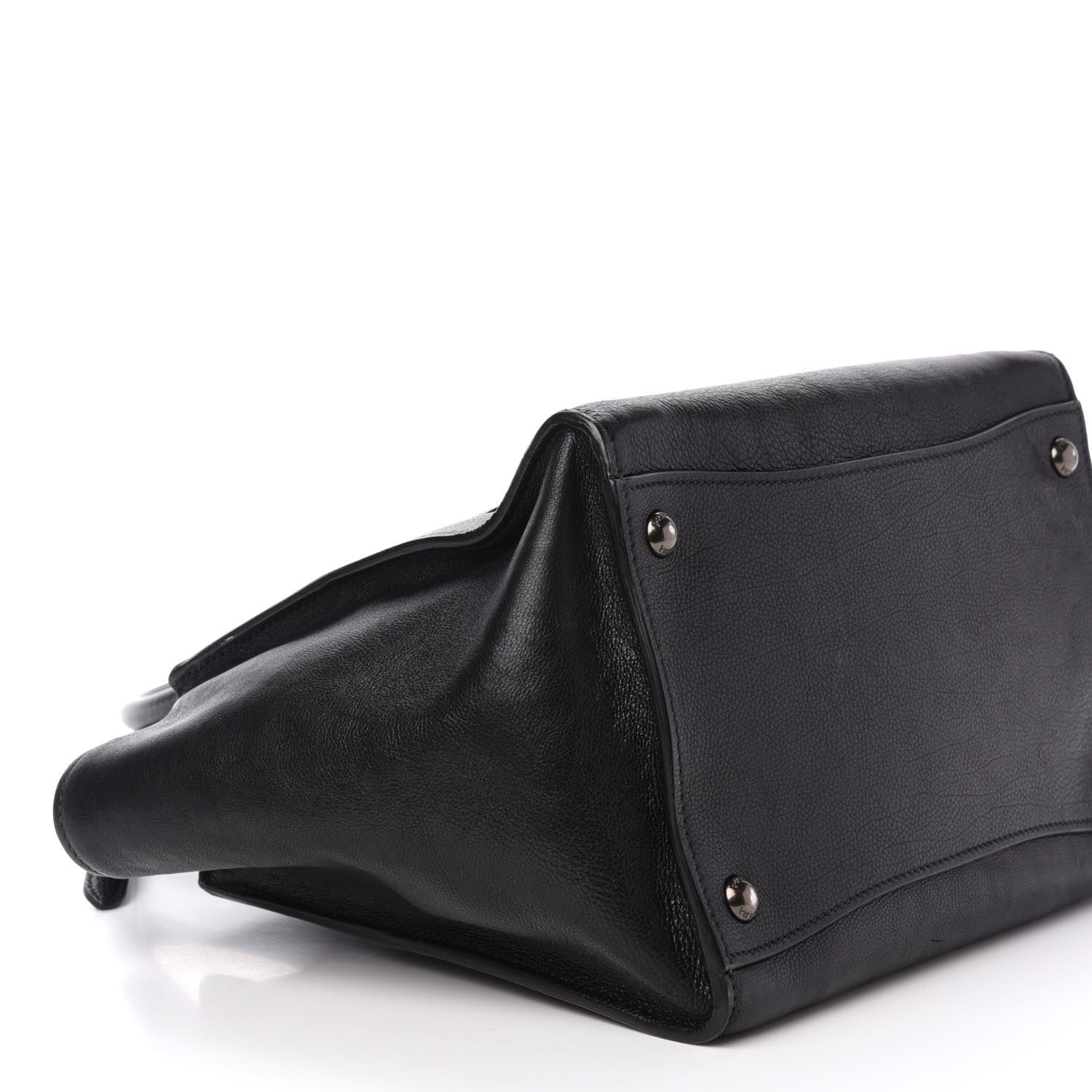 Prada Glace Calf Twin Pocket Tote Black 8 of 10