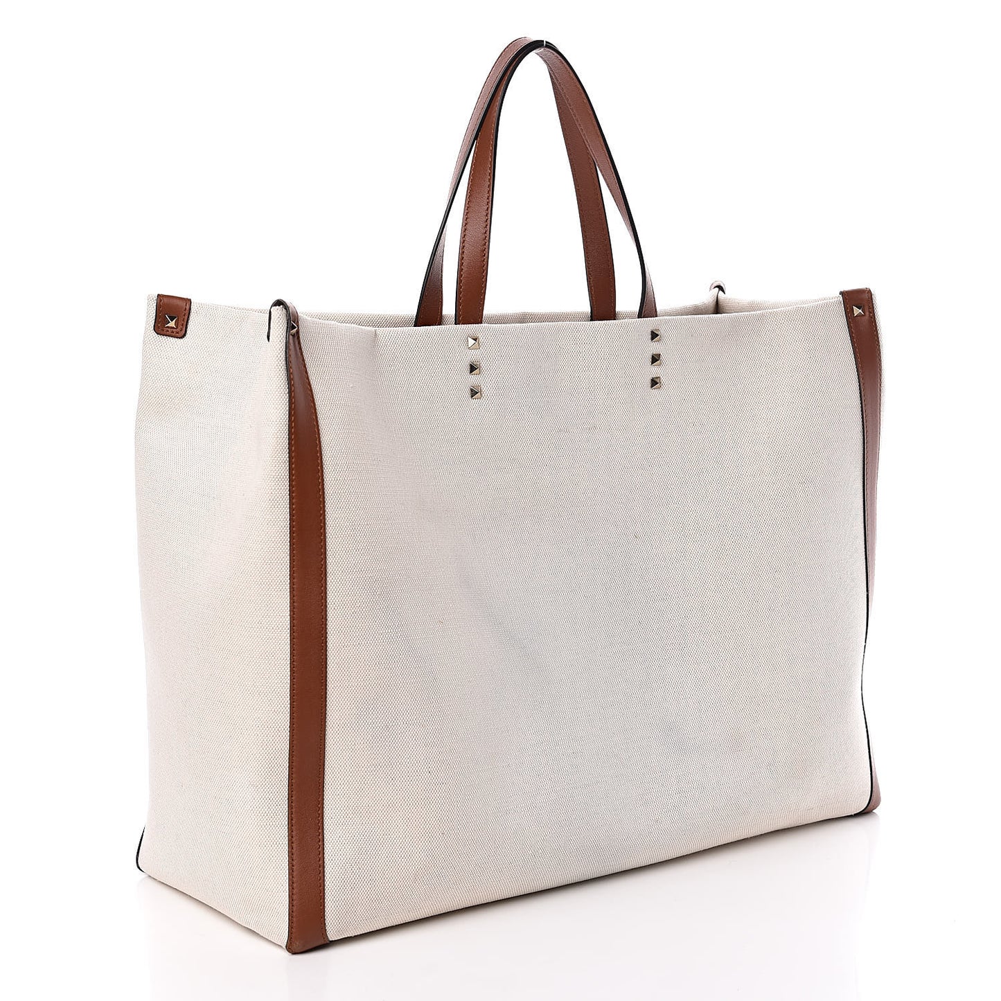 Canvas VLTN Print Large Tote Natural