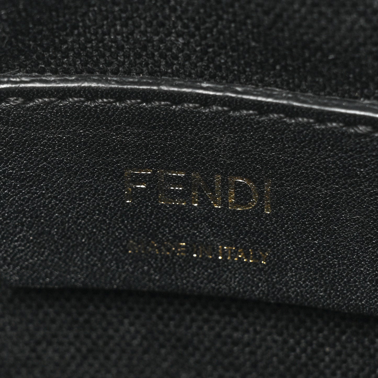 Canvas Vitello King F is Fendi FF Embroidered Mini Mon Tresor Bucket Bag Black